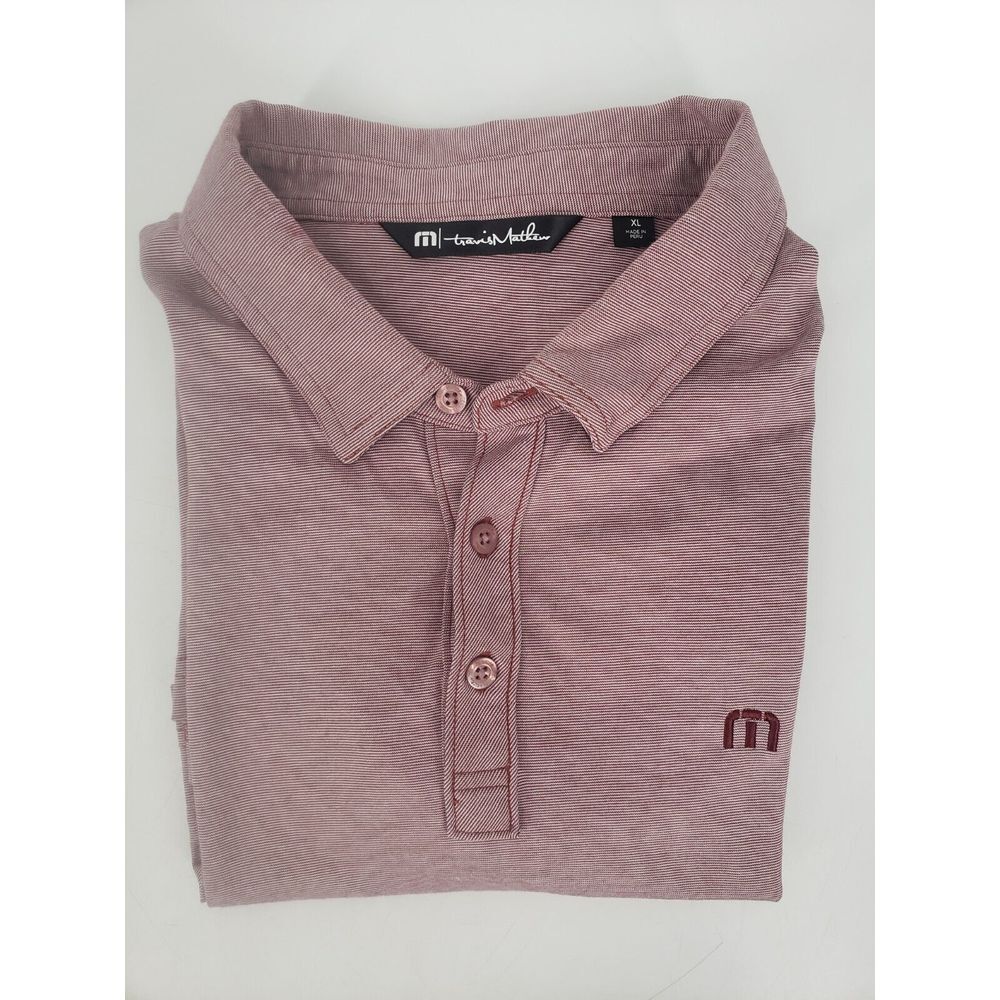 Travis Mathew Mens The Zinna Polo Short Sleeve Size XL‎ Ox Blood